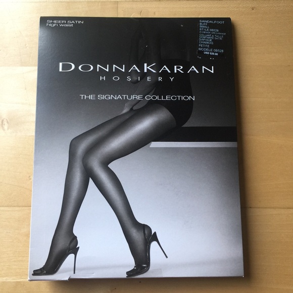 Donna Karan high waisted natural color tights - Picture 1 of 6